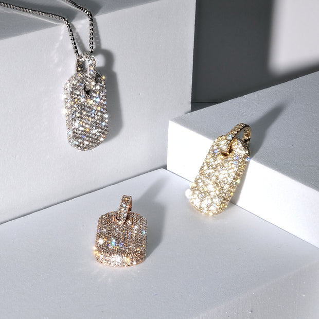 DIAMOND PENDANT AND EARING